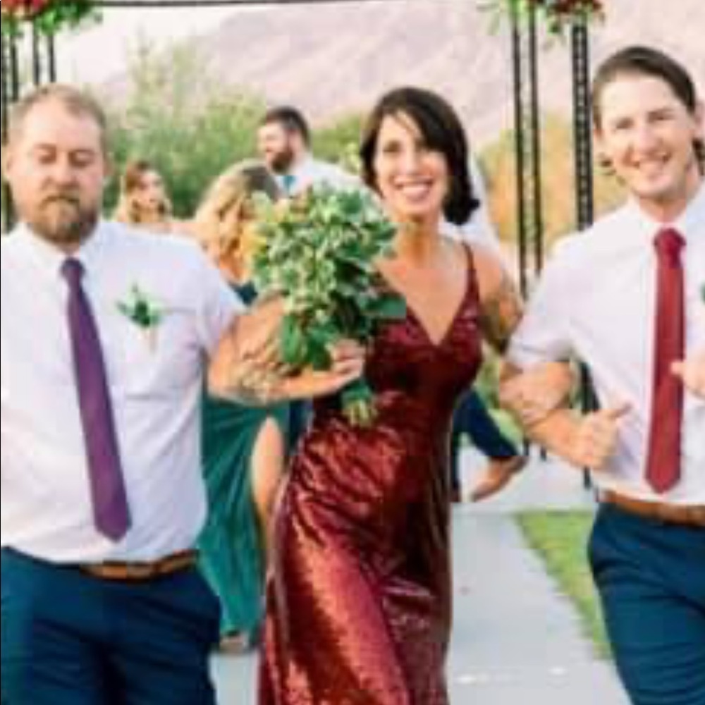 Worn Once! Merlot Sequence Size 6 - image 4